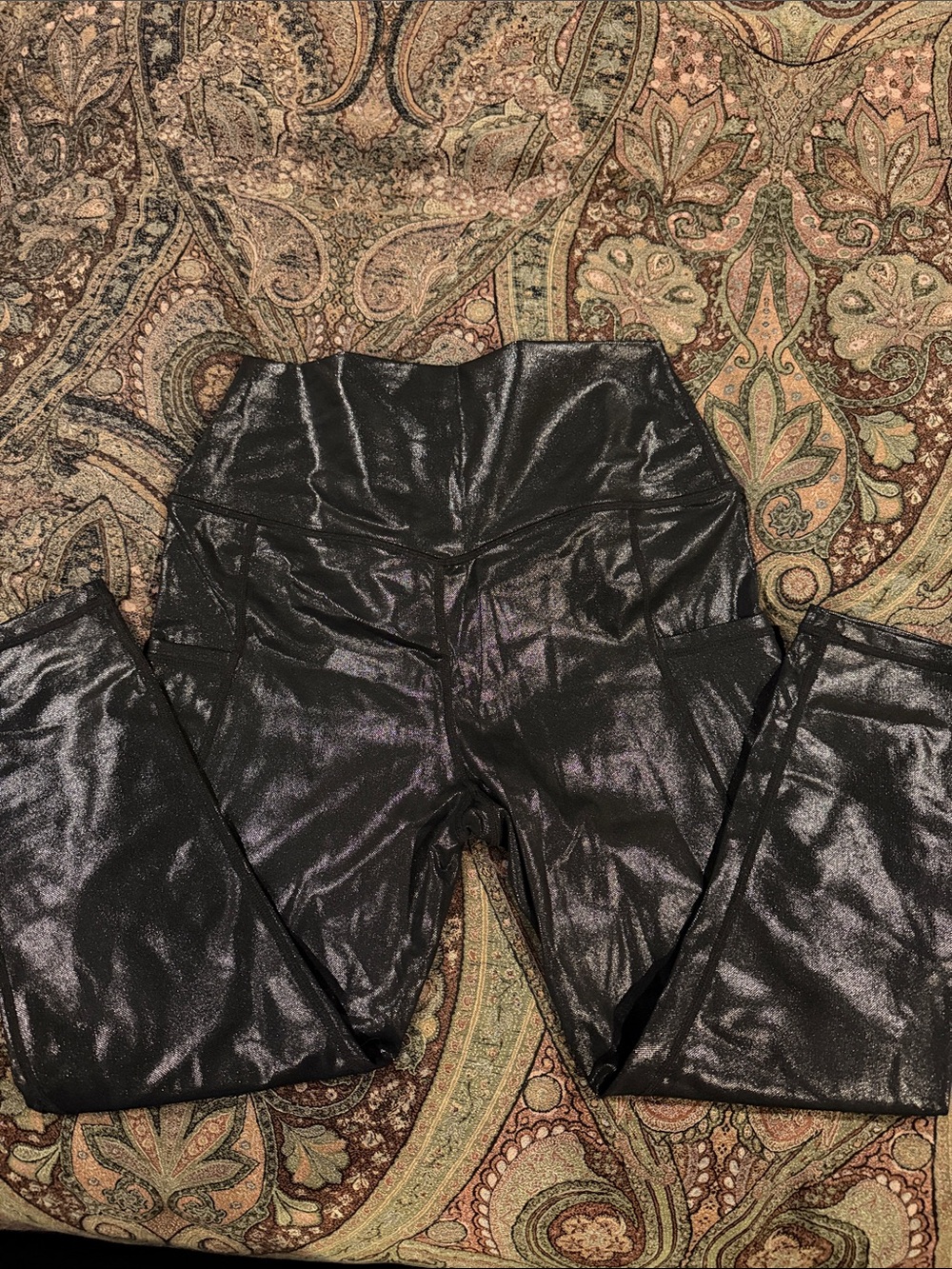 CVG Faux Leather Black Leggings